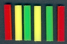 Funfair Target PLASTIC PIPE Assortment Colour Length 4 centimeter container of 100